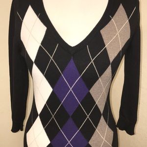 H&M Argyle Sweater